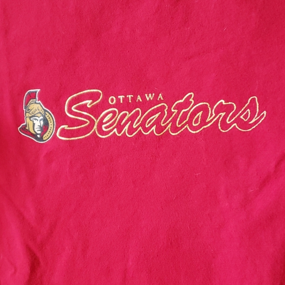 Womens boatneck red ottawa senators top - Picture 2 of 2